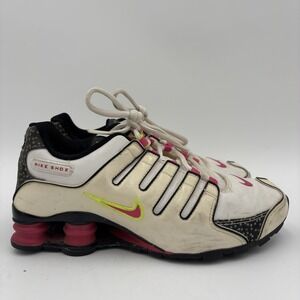 Nike Shox Sneakers Women's Size 4.5Y Vintage Retro Y2K White Pink‎ Shoes